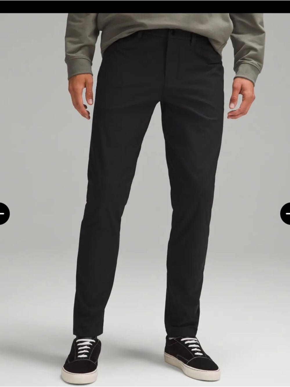Lululemon Men's Black Performance Dress Pants - Slim Fit -40 Tall (40x34)